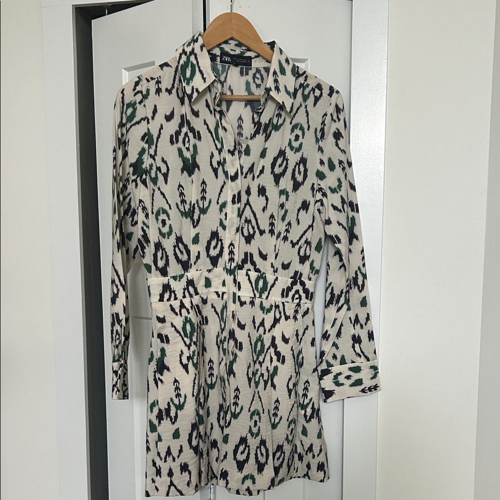 Zara button down dress